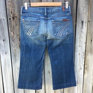 7 For All Mankind Dojo Crop Jean Blue 26